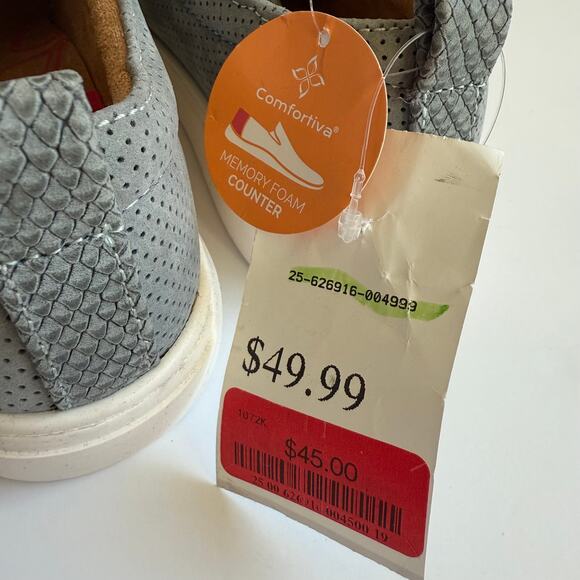 NEW Comfortiva Tacey Slate Blue-Gray Sneakers 6.5 Womens - Picture 10 of 13